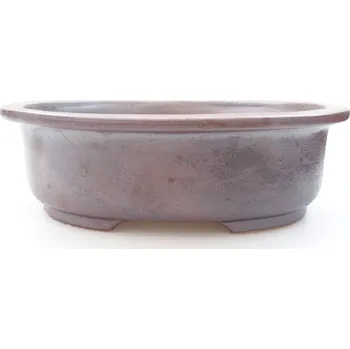 Květináč Keramická bonsai miska 26 x 22 x 8 cm hnědá 1427-M25-5802