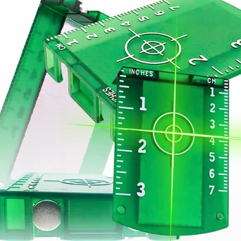 Měřící laser Cíl pro křížový laser Hikey zelený