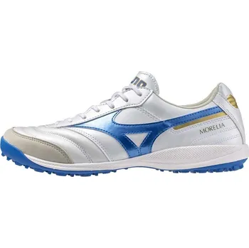 Kopačky Mizuno MORELIA SALA ELITE TF - White/Laser Blue/Gold Velikost: 40.5