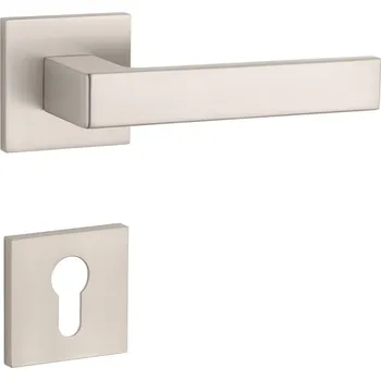 Dveřní kování AT - SULLA - HR 7S rozety PZ, klika/klika NP - Nikl perla