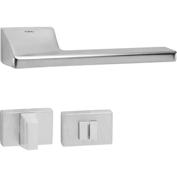 Dveřní kování TI - SALINAS - RT 4130RT rozety WC, klika/klika OCS - Chrom broušený (96)