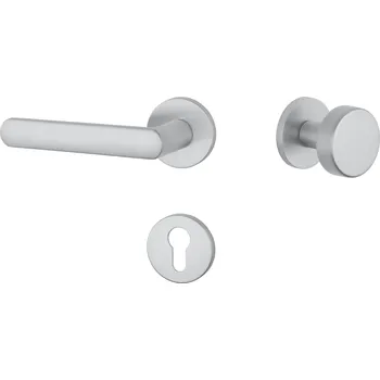 Dveřní kování AT - FRAGOLA - R 7S rozety PZ, koule/klika levá OCS - Chrom broušený