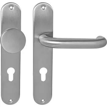 MPK - COSLAN - SO PZ otvor pro vložku, 90 mm, koule/klika pravá BN - Broušená nerez