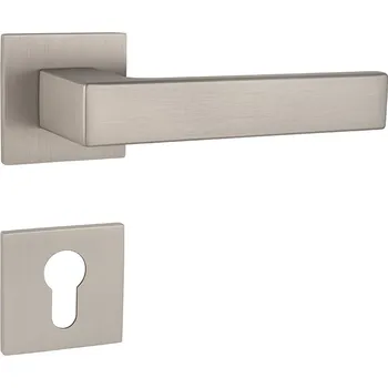 Dveřní kování TI - SQUARE - HR 4275Q 5S rozety PZ, klika/klika NP - Nikl perla (142)