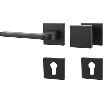 MPK - VIVA - HR SQ6 rozety PZ, madlo/klika levá BS - Černá matná