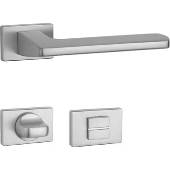 Dveřní kování AS - YUKA - RT 7S rozety WC, klika/klika OCS - Chrom broušený