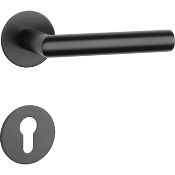 SH - OVAL - R 1750 3SM klika/klika, rozety PZ BS - Černá matná