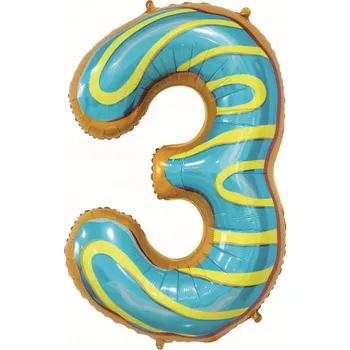 Balónek Fóliový balónek 78 cm 3x Sušenka Go Pbh