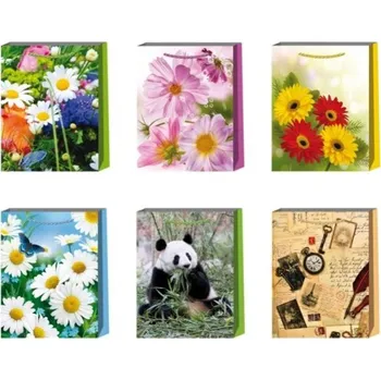 Dárková taška taška dárk. S, JARO,DĚTSKÉ 14x11,5x6,5cm, MIX DEK, papír