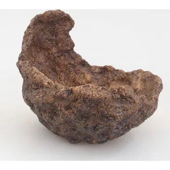 Květináč Keramická Skořápka 10 x 8 x 10 cm hnědá 1412-M24-5404