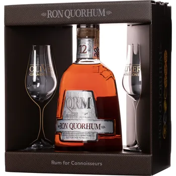 Rum Quorhum 12yo 0,7L 40% (dárkové balení 2 skleničky)
