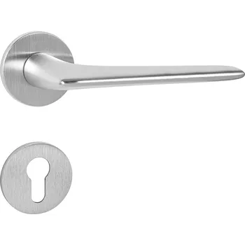 Dveřní kování TI - OPTIMAL - R 4164 5S klika/klika, rozety PZ OCS - Chrom broušený (96)