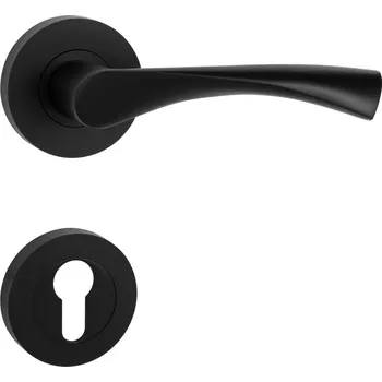 MPK - SPIRIT - R klika/klika, rozety PZ BS - Černá matná