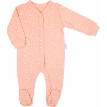 Kojenecký bavlněný overal Nicol - různé vzory Velikost: 56 (0-3m), Vzor: Rainbow růžový