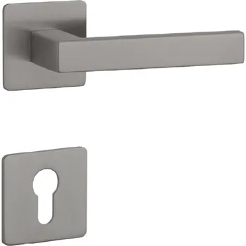 SH - KVADRAT - HR 1760 3SM rozety PZ, klika/klika T PVD - Titan PVD