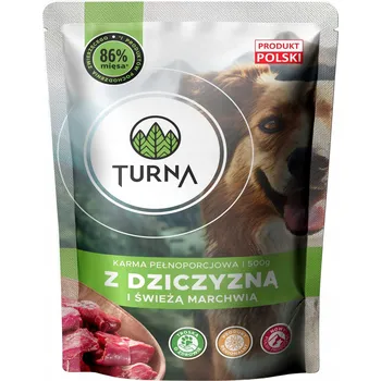 Krmivo pro psa Vlhké krmivo Turna se zvěřinou a mrkví 500g sáček