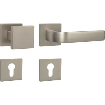 MPK - CYNTHIA - HR SQ6 rozety PZ, madlo/klika pravá NP - Nikl perla