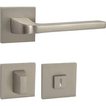 Dveřní kování MPK - VIVA - HR SQ6 rozety WC, klika/klika NP - Nikl perla