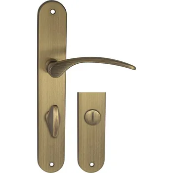 MPK - LAURA klika/klika, WC klíč, 90 mm OGS - Bronz česaný matný