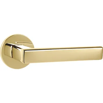 Dveřní kování TI - SONIA - R 3095 5S klika/klika, bez spodní rozety OLV - Mosaz leštěná lakovaná (01)