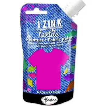 Textilní barva IZINK Textile - fuchsia, 80 ml