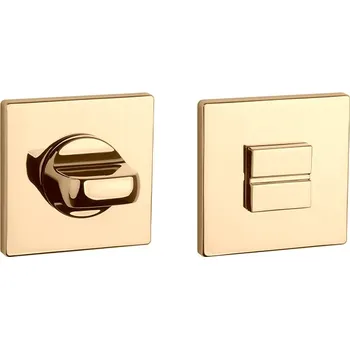 Dveřní kování AS - ROZETA - HR 7S rozety WC OLV PVD - Mosaz leštěná lakovaná PVD