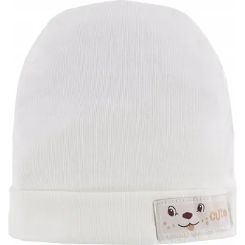 Čepice Eevi Dětská čepice FUNNY ecru - 56