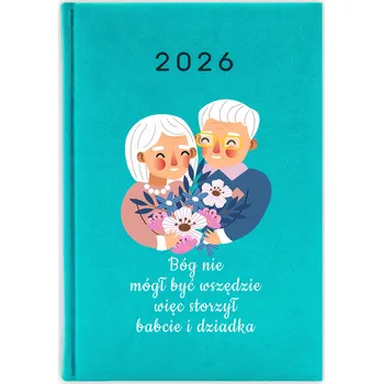 Kalendář Knižkový kalendář 2026 A5 FunnyCase modrý