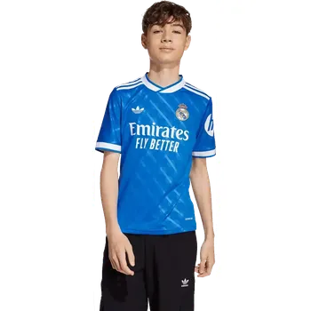 Dětský třetí fotbalový dres Adidas Real Madrid 25/26 modrý