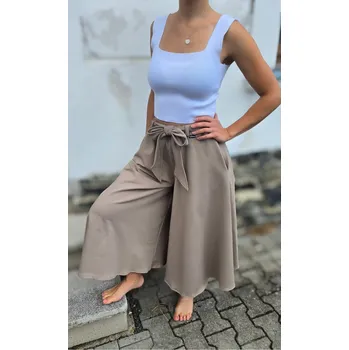 Dámská sukně Kulišárny DÁMSKÁ tepláková kalhotová sukně PÍSKOVÁ VELIKOST: 36-38, DÉLKA: MINI- nad kolena