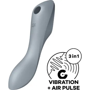 Vibrátor Vibrátor SATISFYER CURVY TRINITY 3 šedý - s kupónem KUP15 cena 846 Kč + extra diskrétní expedice