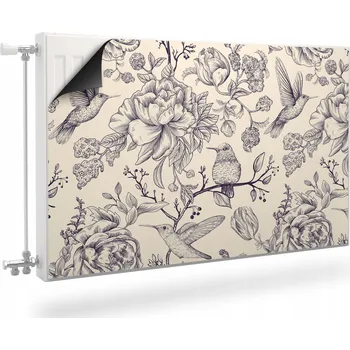 Obraz Magnetická krycí deska na radiátor 80 x 60 cm béžová