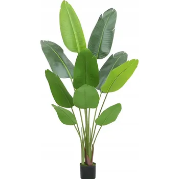umělá květina UMĚLÁ Rostlina PALMA BANÁNOVNÍK V KVĚTINÁČI REALISTICKÁ 70cm Exotická
