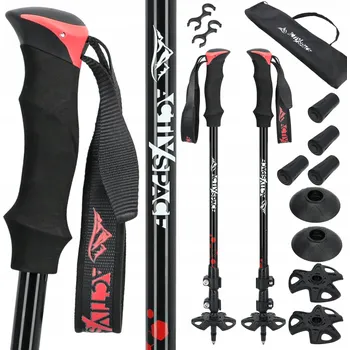 Trekingová hůl Trekkingové hole Activ/Space nastavitelné 61-135 cm černé sada 2 ks