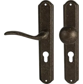 MPK - JULIA - SO PZ otvor pro vložku, 72 mm, koule/klika levá OBA - Antik bronz