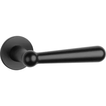 Dveřní kování AS - ROSEMARY - R 5S klika/klika, bez spodní rozety BS - Černá matná