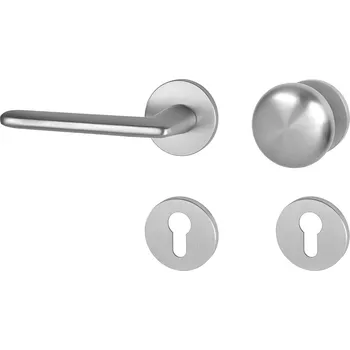 Dveřní kování MPK - ELIPTICA - R S6 rozety PZ, koule/klika levá OCS - Chrom broušený