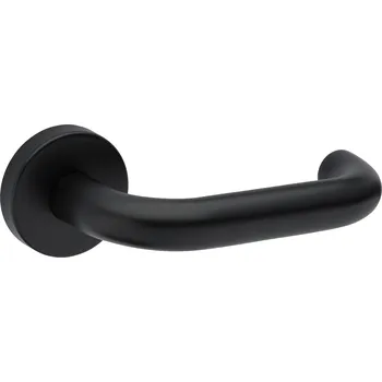 Dveřní kování TI - COSLAN - R AP 2000 klika/klika, bez spodní rozety BS - Černá matná (153)