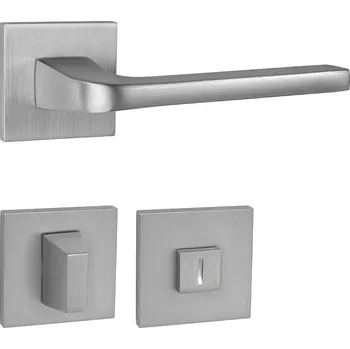 Dveřní kování MPK - VIVA - HR SQ6 rozety WC, klika/klika OCS - Chrom broušený