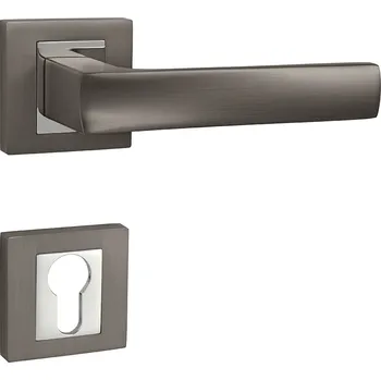 Dveřní kování MP - HOLLY - HR rozety PZ, klika/klika T/OC - Titan / chrom lesklý