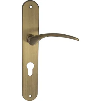 Dveřní kování MPK - LAURA PZ otvor pro vložku, klika/klika, 90 mm OGS - Bronz česaný matný