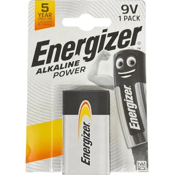 Článková baterie Baterie 9V alkalická (6LR61) - Energizer