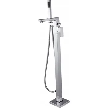 Vodovodní baterie Volně stojící vanová baterie s jednou pákou Invena Paros, stříbrná