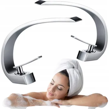 Vodovodní baterie Stojánková umyvadlová baterie Silla stříbrná