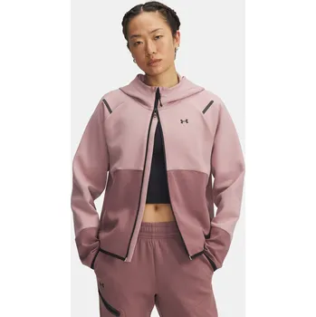Dámská mikina Dámská mikina Under Armour Unstoppable Fleece FZ-PNK 1379842-673 Růžová LG