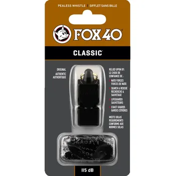 Píšťalka Fox 40 CLASSIC SAFETY Neck černá