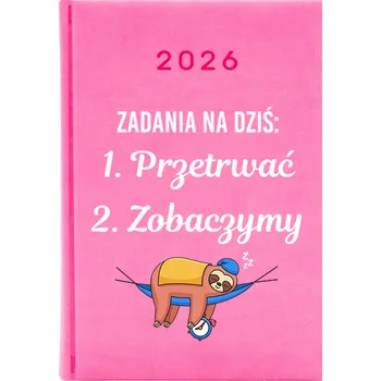 Kalendář Knižkový kalendář 2026 A5 Cute Cups růžový