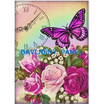 Panel bavlna - KVĚTINY-164-37