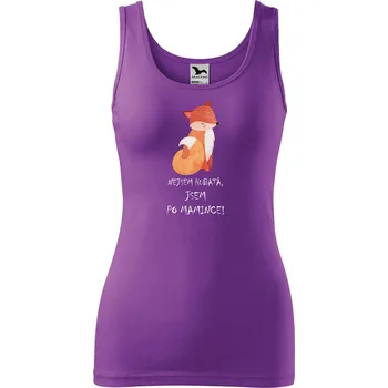 Dámské tílko s potiskem Liška Velikost: L, Barva: Fialová