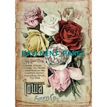 Panel bavlna - KVĚTINY-166-226